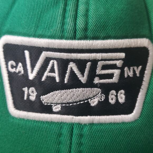 VANS Classic Patch Trucker Hat Green One Size Adjustable Mesh Snap Back Skater - Picture 9 of 9